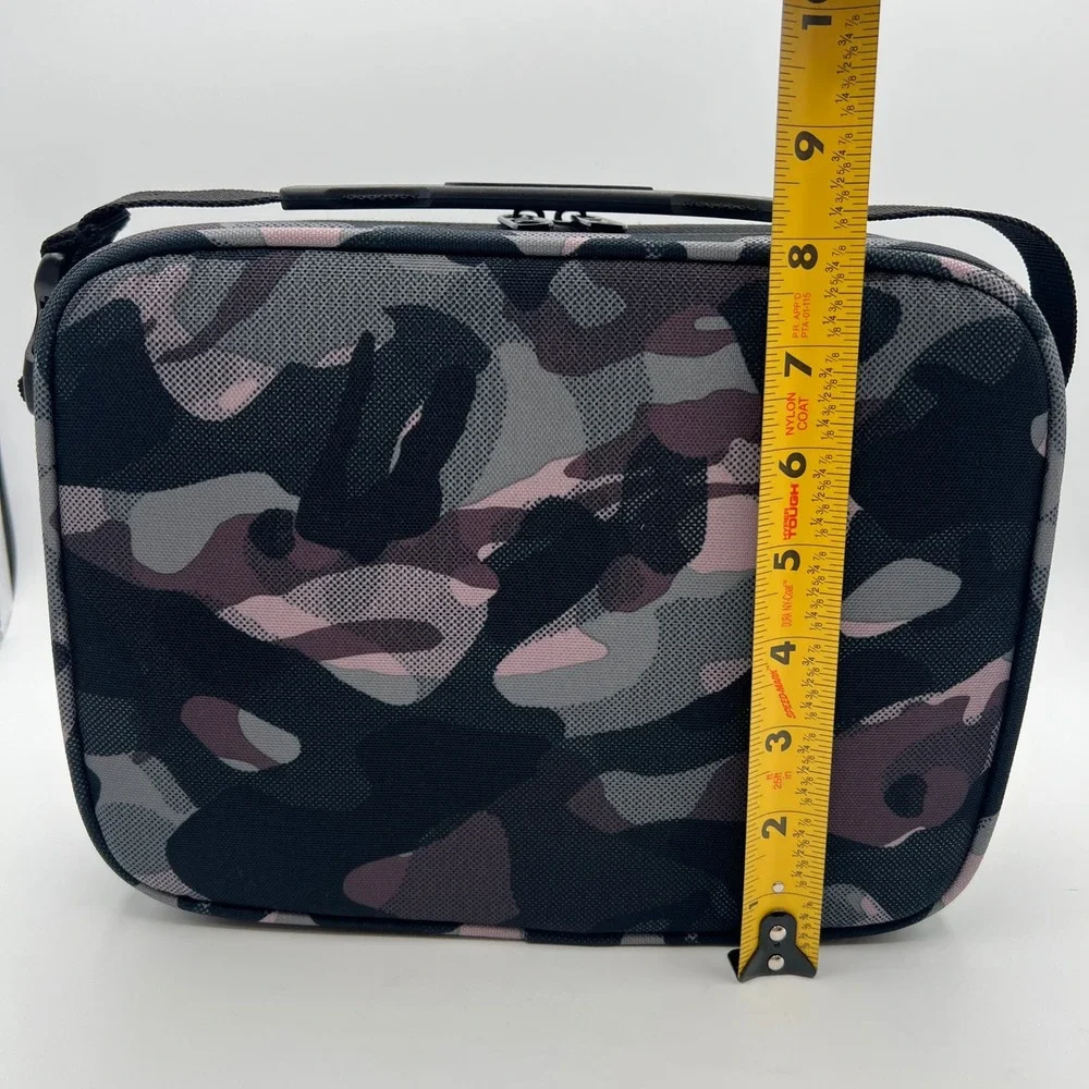 NWT Nike Futura Fuel Tote Camo Lunch Bag Black Grey back to school